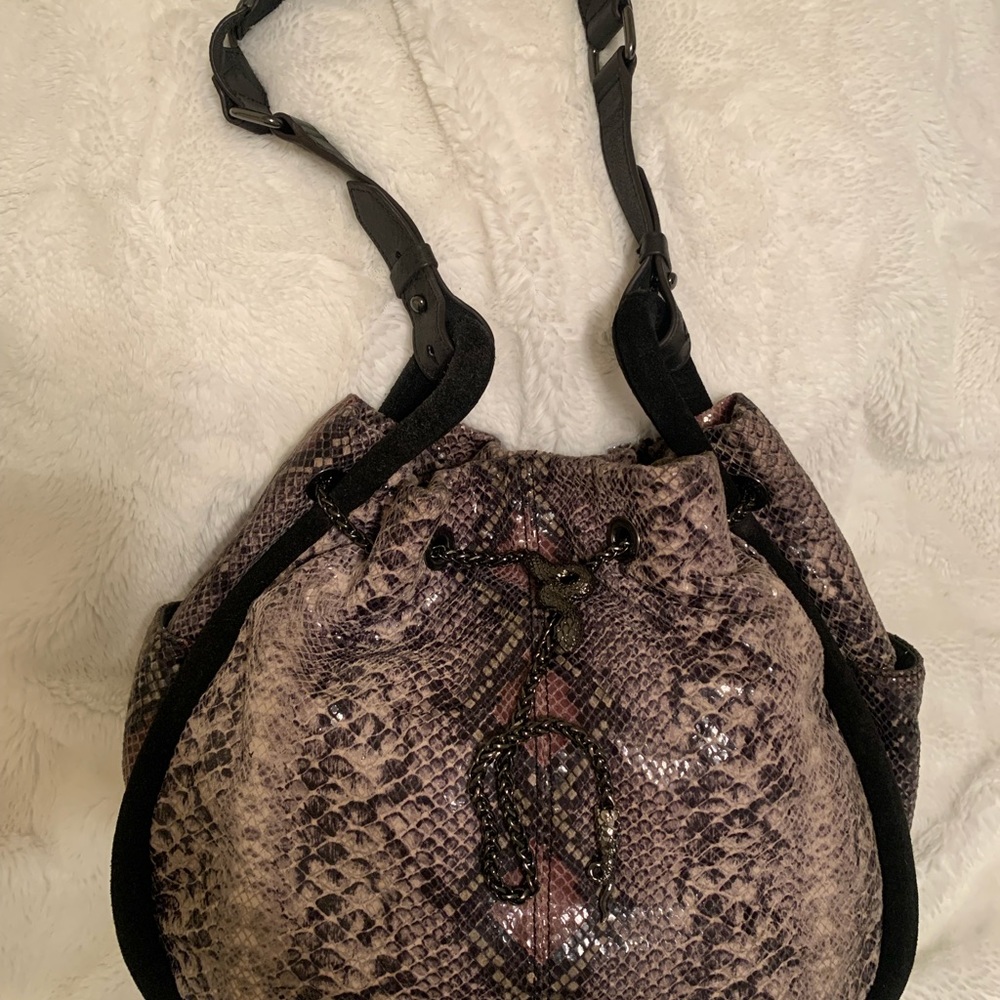 Aimee Kestenberg Python Leather Multicolored Hand… - image 4